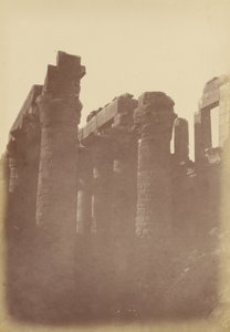 Dichtbijzicht van de Zuilen van de Hypostyle Kamer, Karnak
